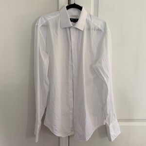 Men's White Tuxedo Shirt